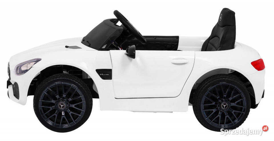 Mercedes Benz GT na akumulator dzieci Biały Łopuszno