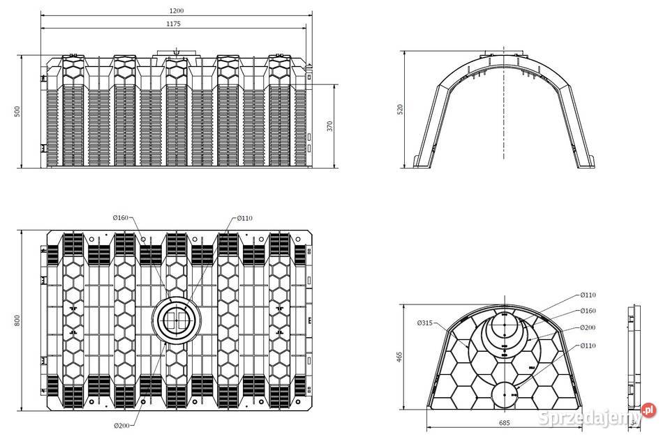 TUNEL DRENARSKI 300L Drenaż rozsączający System