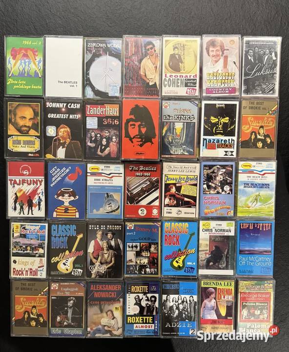 210 kaset magnetofonowych MC polskie i łódzkie Łódź sprzedam