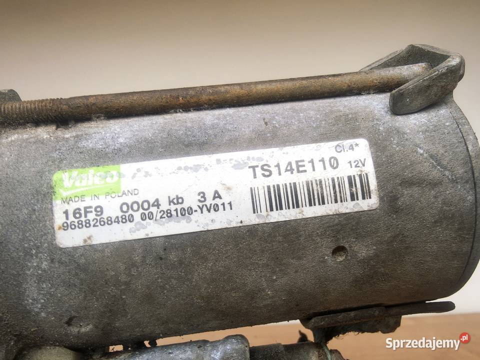 Rozrusznik Berlingo Partner C3 C4 III 16 HDi 14 Układ elektryczny silnika Radom