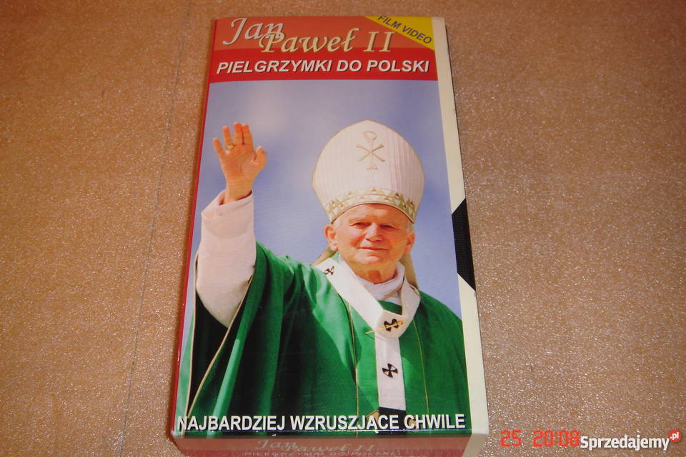 Jan Pawł II Pielgrzymki do Polski Film na VHS 1 płyta Konin