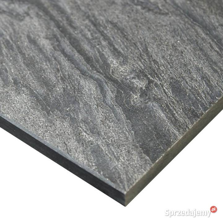 Stopień kwarcyt Silver Grey leather 150x33x3 Rumia