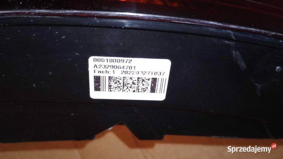 Lampa Full Led Tył Mercedes SL R232 W232 Europa Lampy tylne