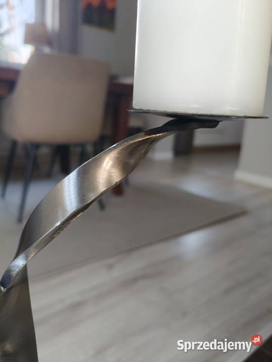 Świeczniki ręcznie gięte UNIKAT Trzebunia