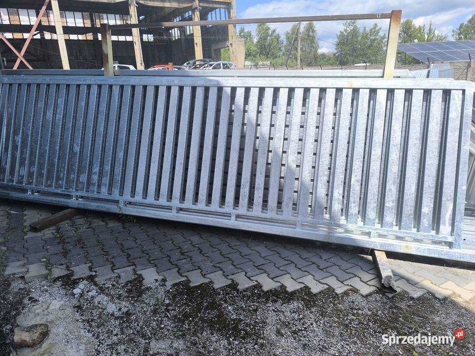 Brama przesuwna palisada 400x172 ocynk ocynk Margonin