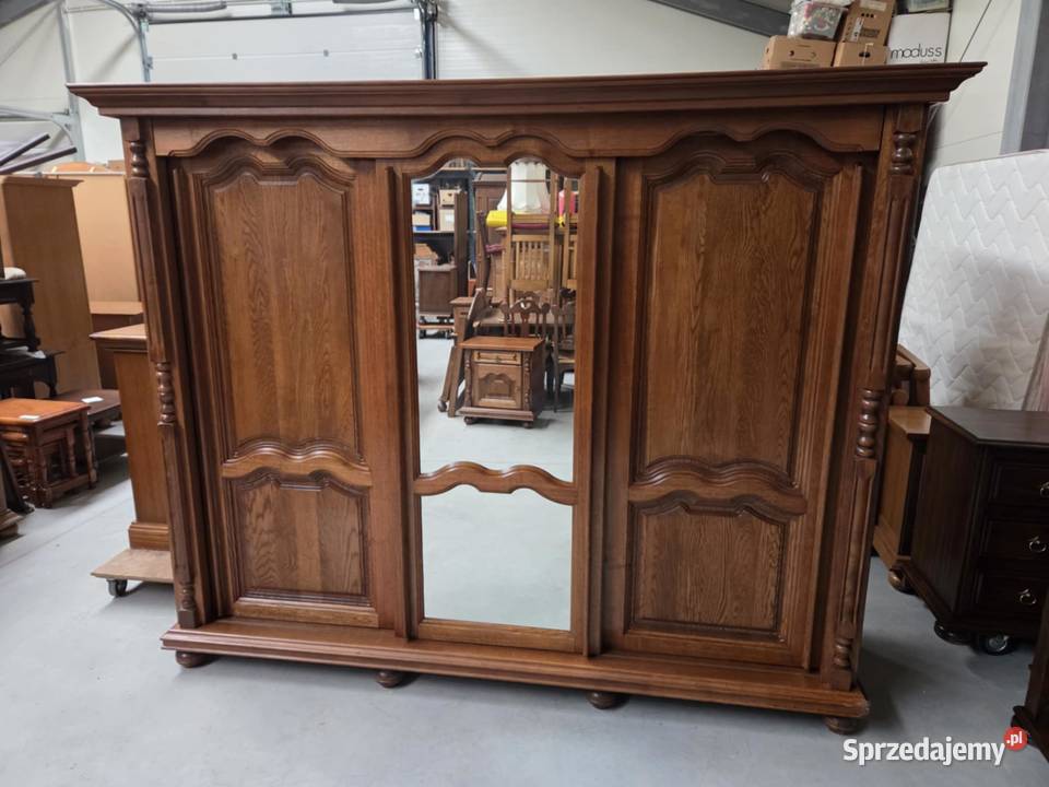 Dębowa szafa drzwi przesuwane 258 Sławoszewek