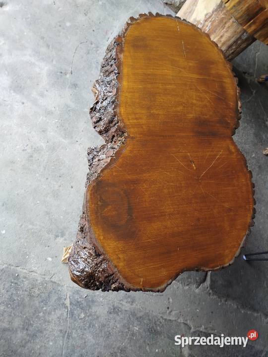 Stolik kawowy z plastra dębu 47cm Katowice