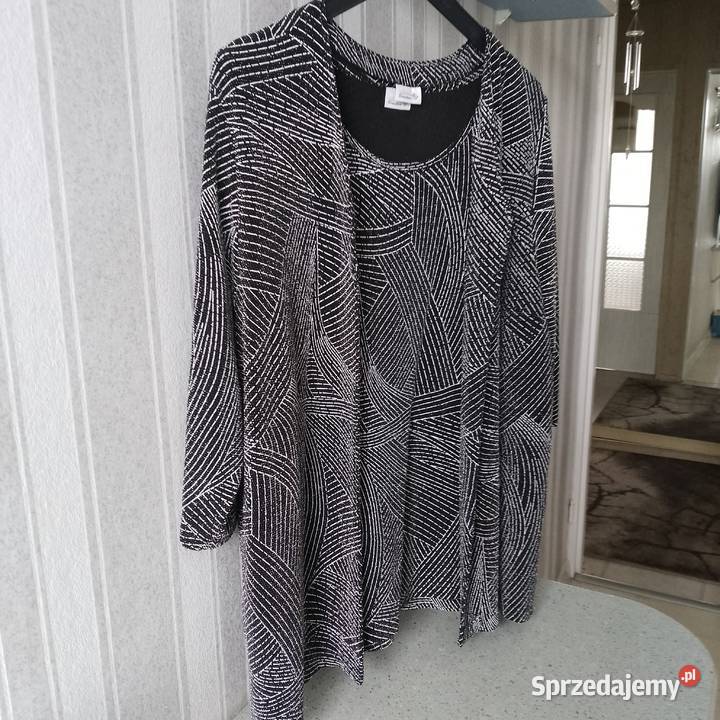 Komplet damski dwuczęściowy bluzka z narzutką Opole