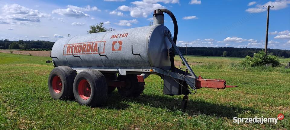 Beczkowóz Rekordia 7 tandem skrętna oś nieuszkodzony Grajewo