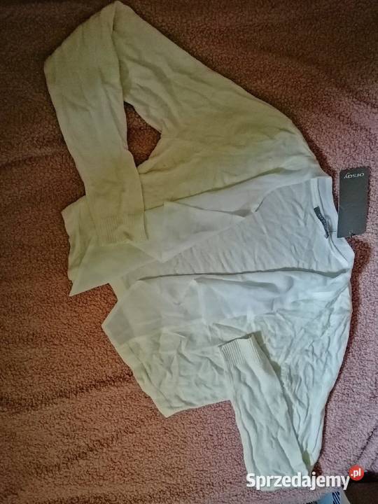 ORSAY krótki sweterek sweter crop narzutka Bez wzoru Swetry i golfy Leszno