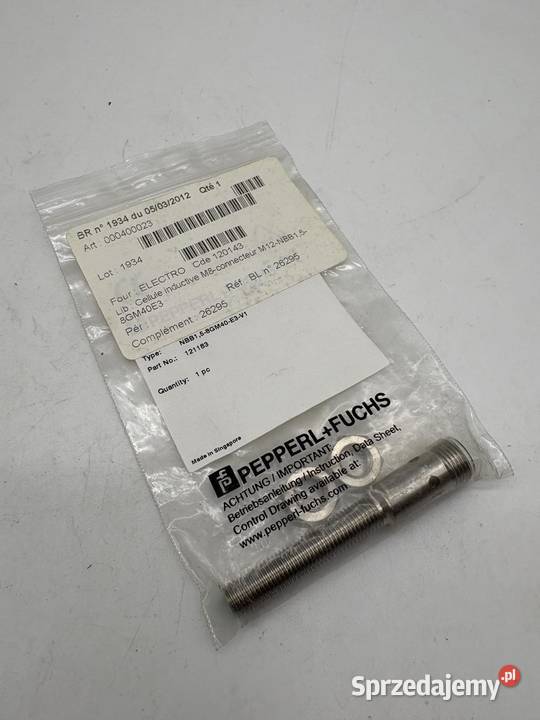 PepperlFuchs NBB158GM40E3V1 121183 Czujnik Warszawa sprzedam