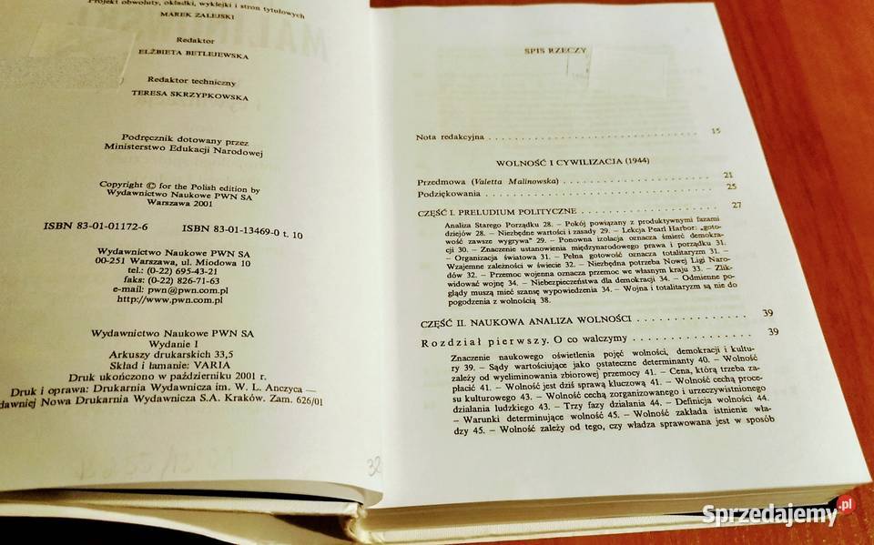 Wolność i cywilizacja Dzieła Tom 10 Bronisław psychologia, socjologia Gdańsk