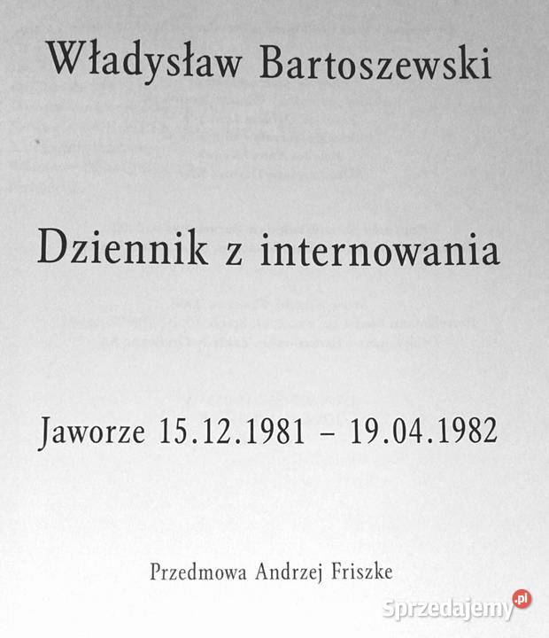 Dziennik z internowania Jaworze Władysław