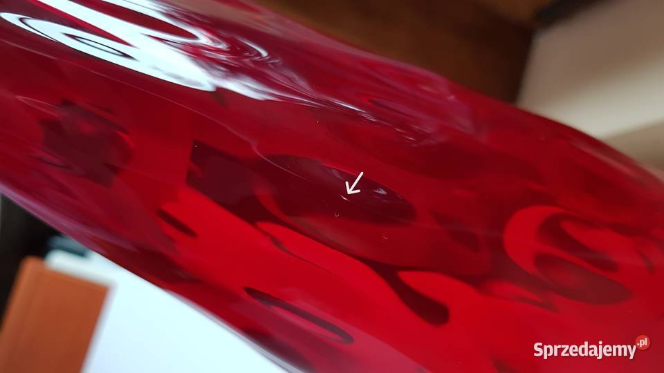 Wazon ANANAS Ząbkowice kolorowe szkło PRL Dąbrowa Górnicza