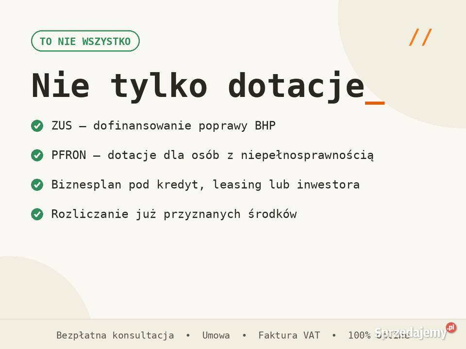 Pisanie wniosków o dotacje i biznesplanów PUP mazowieckie Warszawa