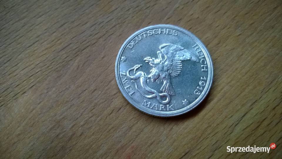 MONETA 2 MARKI KAISERREICH 1913LIPSK BITWA Warszawa
