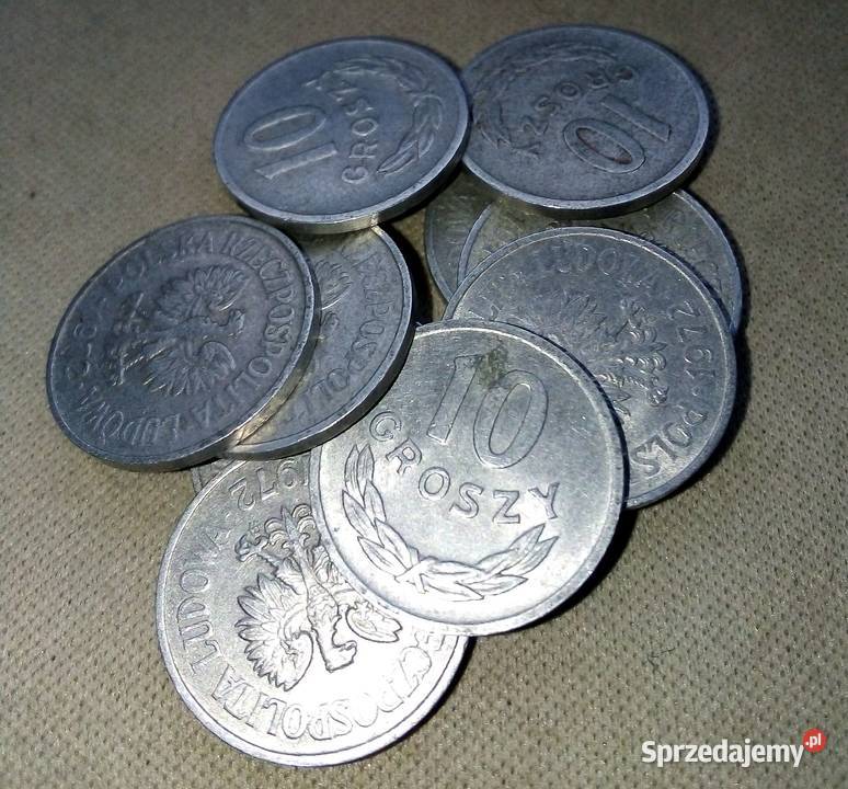 POLSKA10 GROSZY1972 r zzmAL9 SZTUK Legionowo