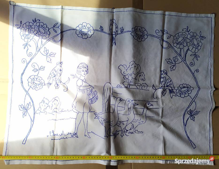 377 CHUSTA Kilim ludowy do powieszenia RETRO Łódź