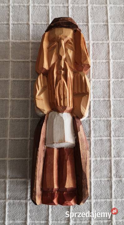 Stara rzeźba ludowa chłopa Katowice