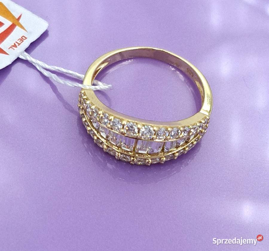 Pierścionek r17 Złoty pr585 Glamour Z977 Poznań