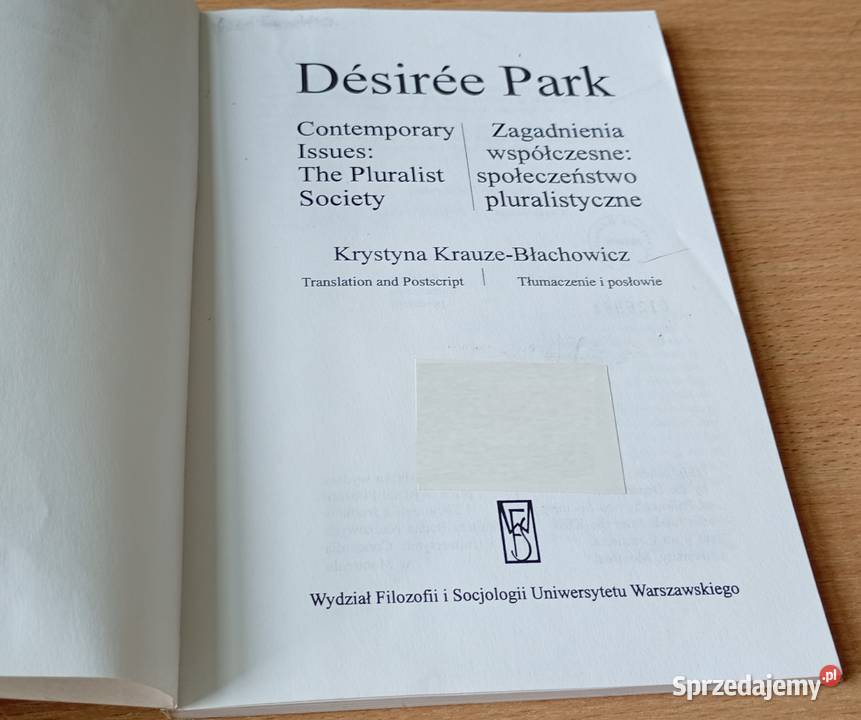 Zagadnienia współczesne społeczeństwo studia Gdańsk sprzedam