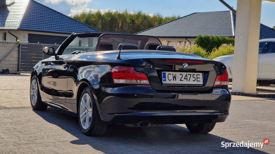 BMW 1 Automat Cabrio 2009r Skóry Xenon Windshot Wejherowo