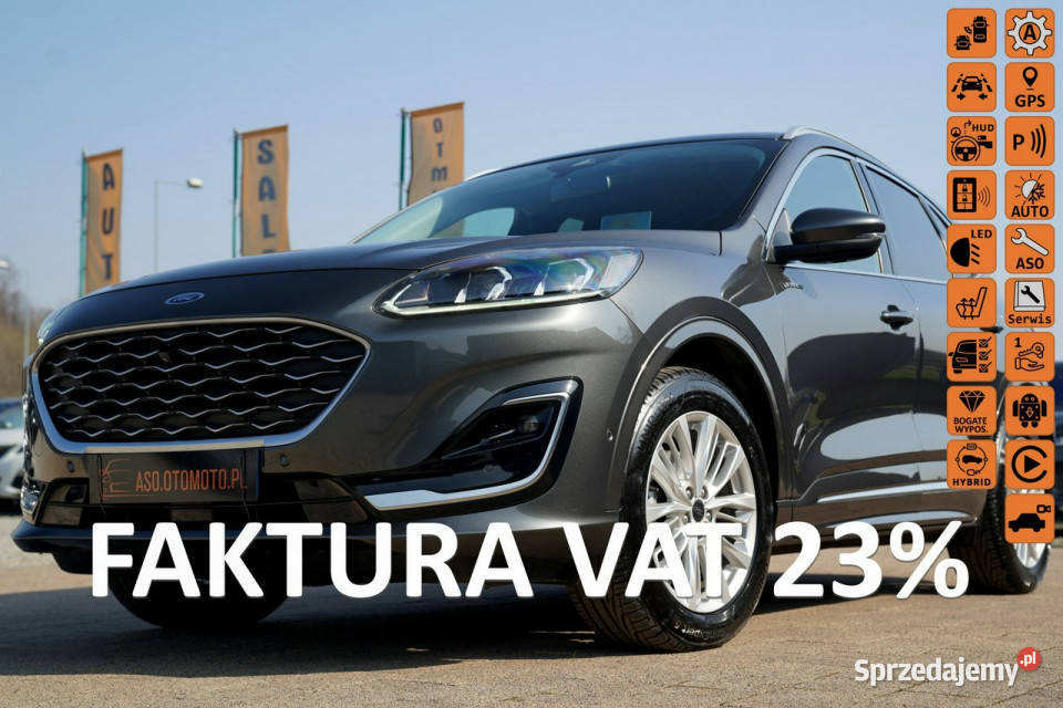 Ford Kuga VIGNALE skóra FUL LED elklapa grzane czujnik zmierzchu opolskie Otmuchów