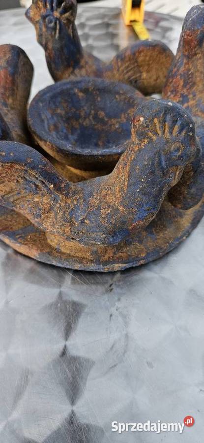 Stare metalowe zabytkowe poidełko ptaków Barlinek sprzedam