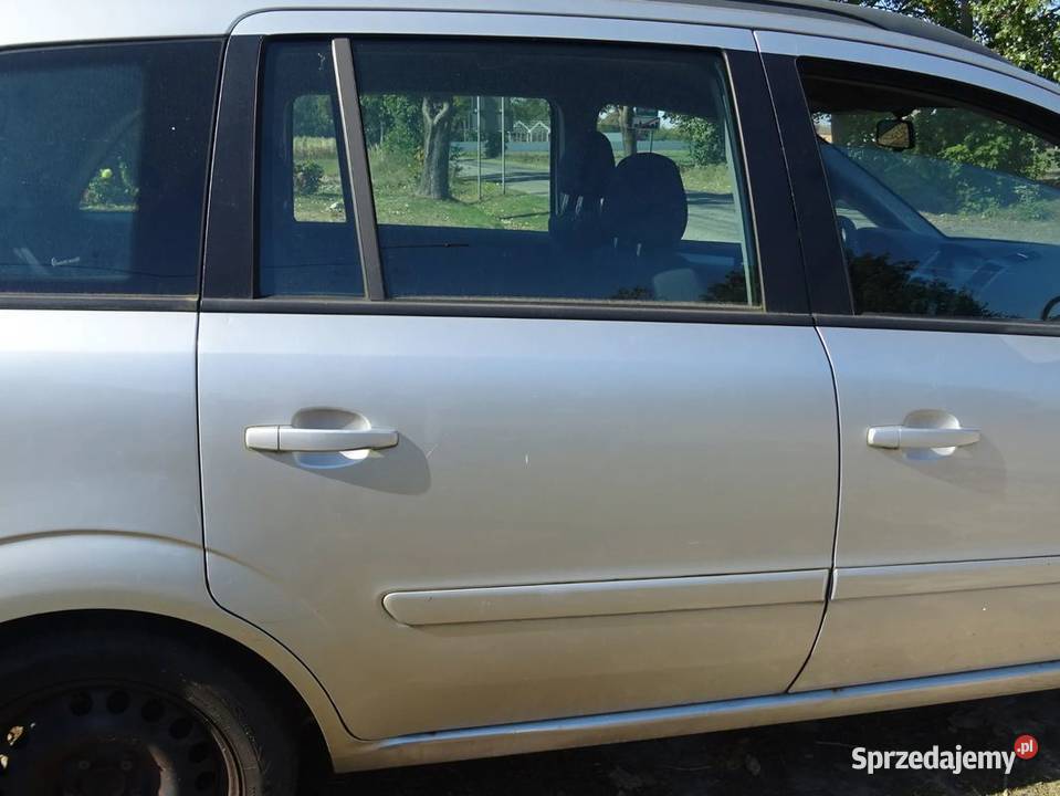 Drzwi szyba mechanizm podnośnik srebrne Zafira B Parcice sprzedam