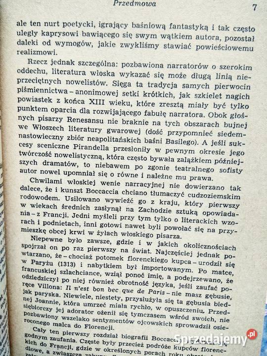 Decameron Boccaccio antykwariat szkolny książki Warszawa