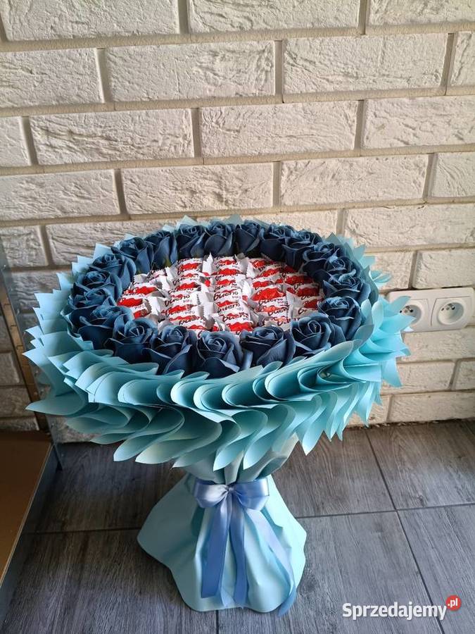 Bukiet z róż mydlanych Prezent na Komunię Słodki wielkopolskie Konin sprzedam
