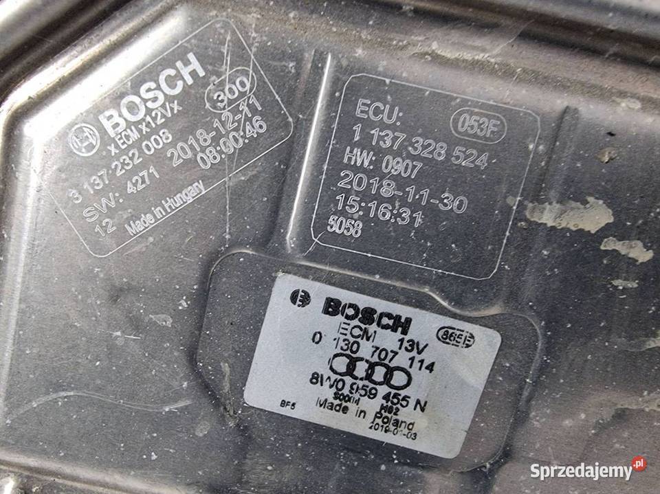 WENTYLATOR CHŁODNICY AUDI A8 L D5 4N 8W0121003D Lipno