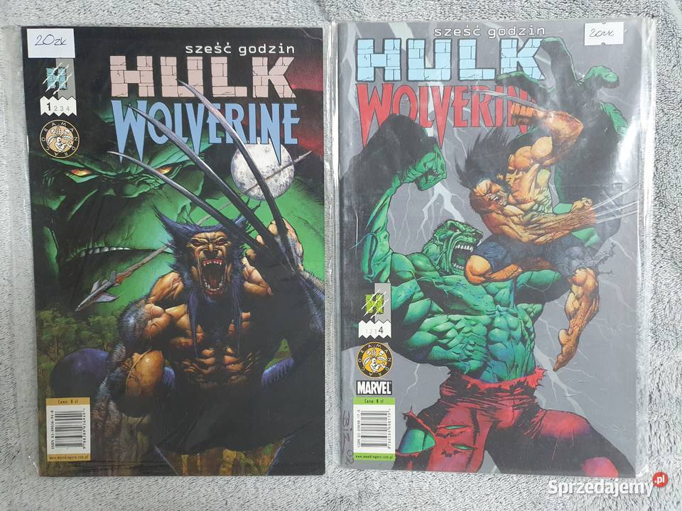 Hulk Wolverine zestaw 2 komiksów wydawnictwo pomorskie Gdynia