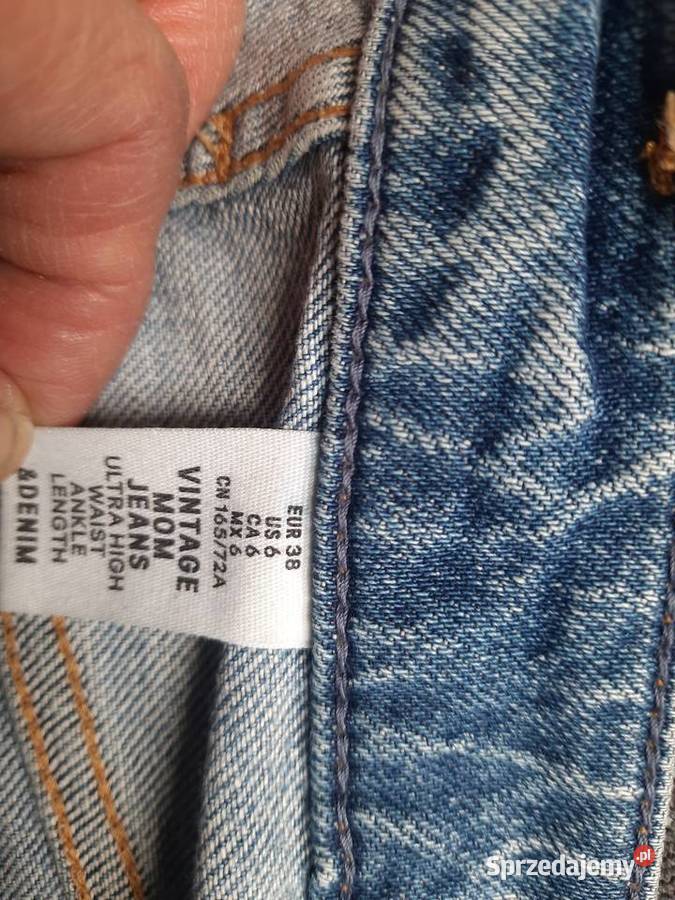Jeansy HM damskie Vintage Mom 38 śląskie Częstochowa