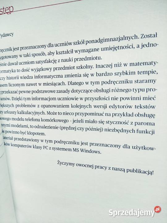 Informatyka ciekawi świata podręcznik nowy mazowieckie Warszawa