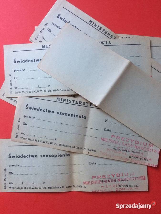 502 13 Druków Świadectwo Szczepienia Szczecin