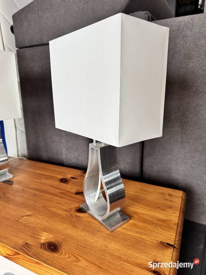 Lampa stołowa lampka nowoczesna klosz aluminium Garwolin