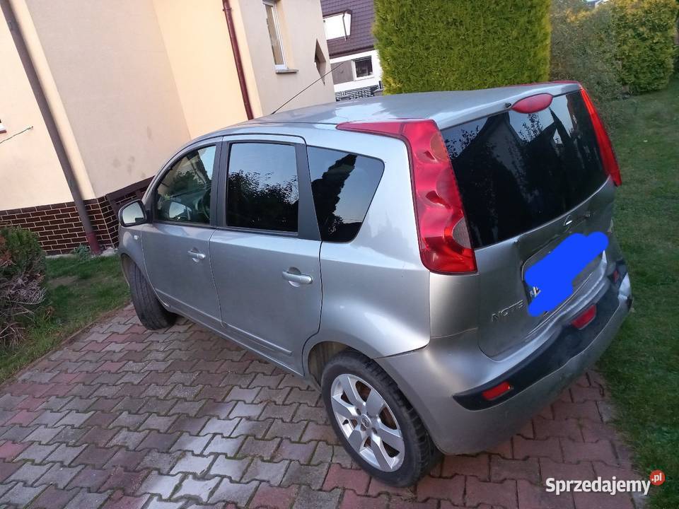 Nissan Note 16 uszkodzony tył manualna Note