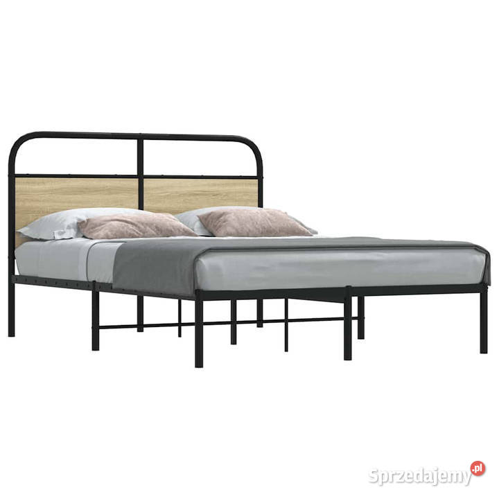 Łóżko bez materaca dąb sonoma 140x190 WM4100258 mazowieckie Warszawa