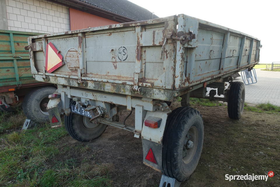 Przyczepa wywrotka 45T rosyjskaruska nieuszkodzony podlaskie Sokoły