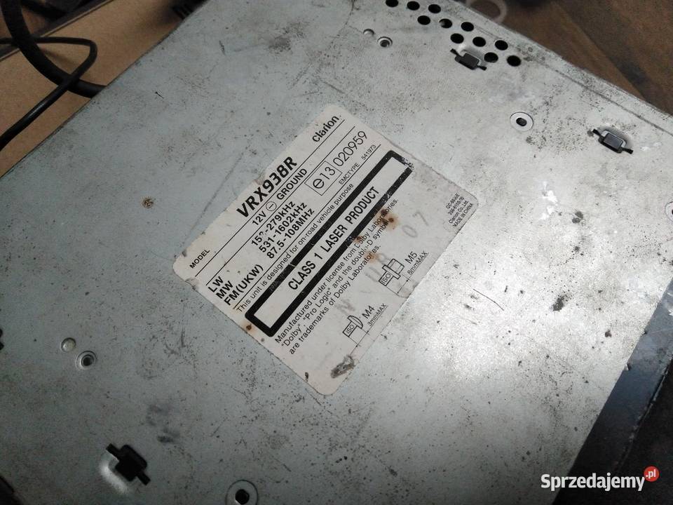 Clarion vrx938r 1din 7 navi radio zmieniarka Pozostałe Pozostałe Ruda Śląska sprzedam