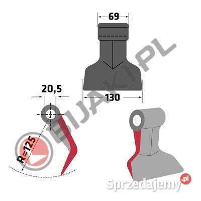 Bijak młotkowy RM63 do Sauerburger 63RM63 10024 Chmielniki