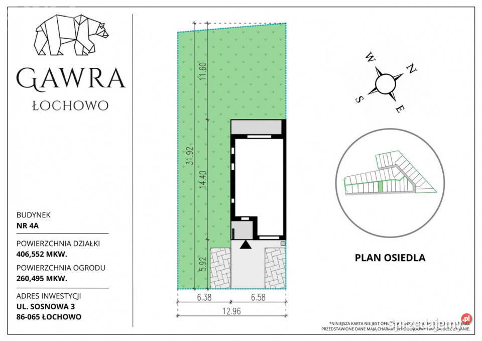 sprzedaży domu bliźniaka Łochowo 1086m2 do wykończenia