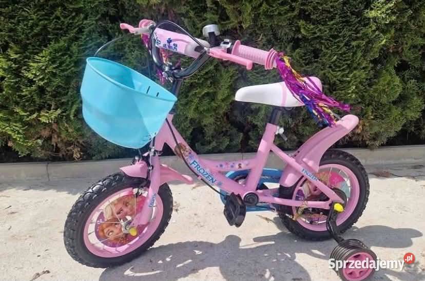 PROMOCJA 249 Rower 12 różowy Elza Froozen