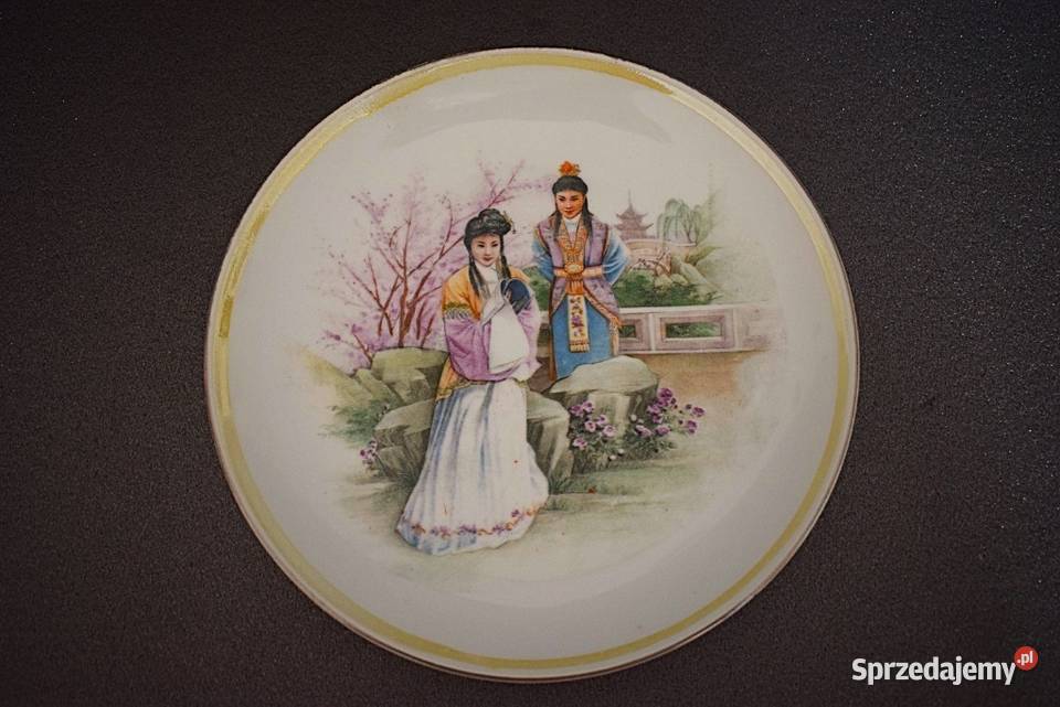 Chiński talerz porcelanowy ozdobny Sen w Chełmno
