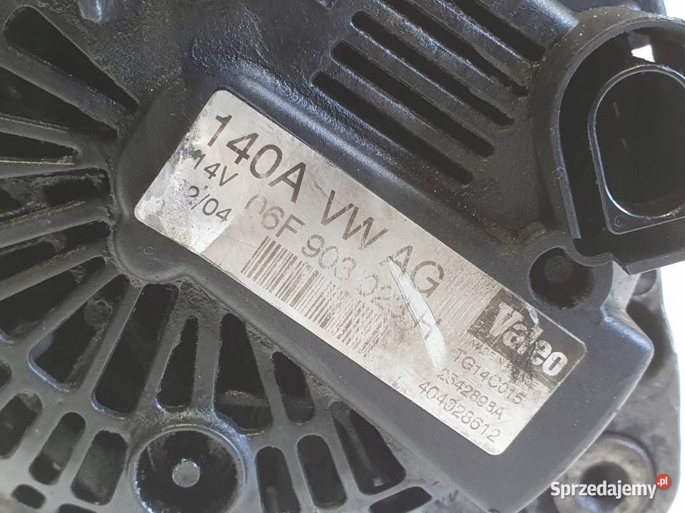 Audi A4 B7 20 TDI ALTERNATOR 06F903023H valeo Układ elektryczny silnika Janów sprzedam
