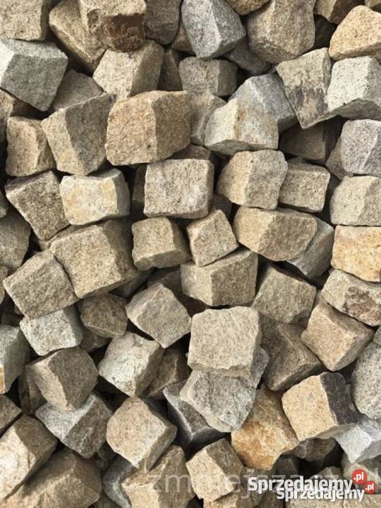 KOSTKA GRANITOWA ŻÓŁTA Żółty Granit Bruk Brukowa Architektura ogrodowa Piaseczno