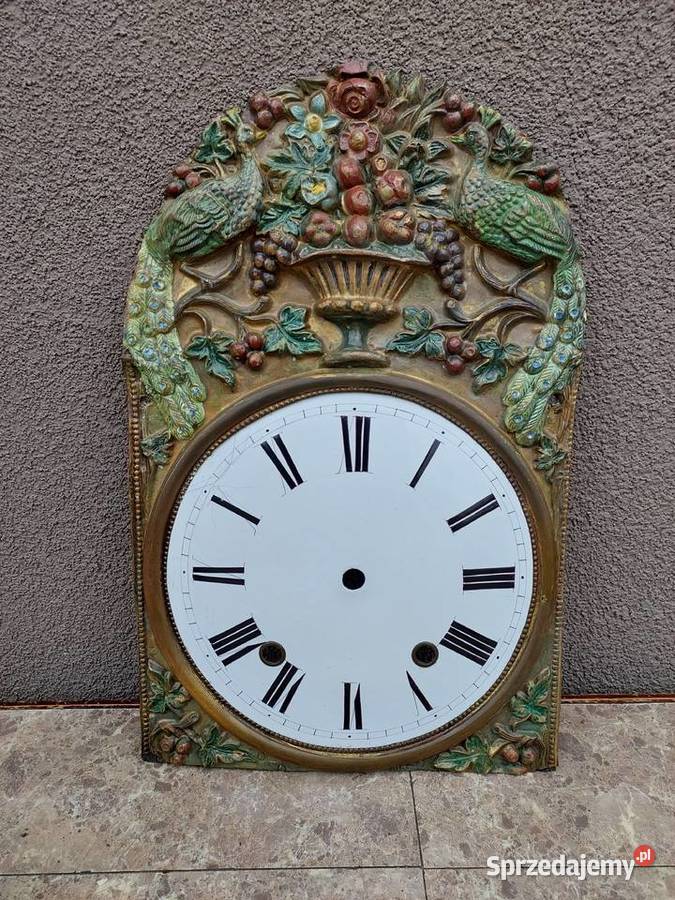 T126 Tarcza starego zegara comtoise otwory Tczew