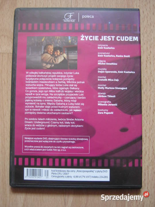 Życie jest cudem DVD Filmy Szczecin