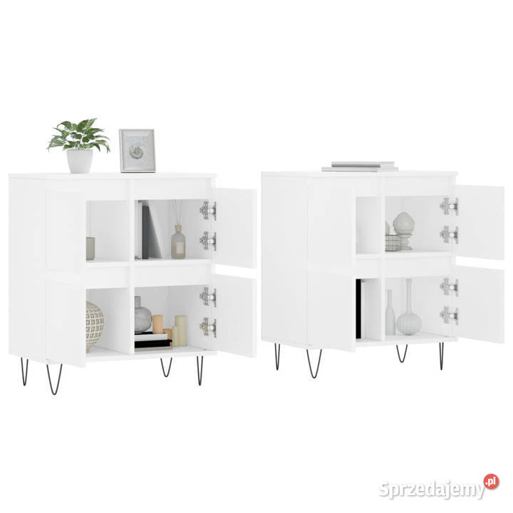 Szafki 2 białe materiał drewnopochodny WM3190173 Warszawa